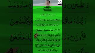 SurahALDUHAسورة الضحى surahzuha quranrecitation qurantilawategzonibrahimi quranforyou kaba [upl. by Aramat]