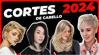 Cortes de PELO ✂️ para MUJER 2024 💇 Tendencia FEMENINA CABELLO 👀 CORTO MEDIANO Y LARGO👇 30 40 50 [upl. by Coney]