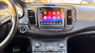 How to install Apple CarPlay Android auto in Chrysler 200 [upl. by Tuesday]