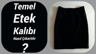 TEMEL ETEK KALIBI ÇİZİMİ NASIL YAPILIR  Temel Etek Kalıbı Nasıl Çıkarılır  Kalıp  Modelistlik [upl. by Niwde]