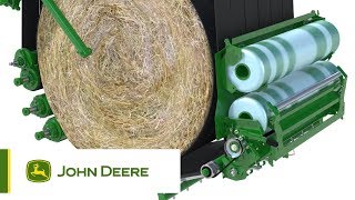 John Deere  MSeries Variable Chamber Baler [upl. by Gage]