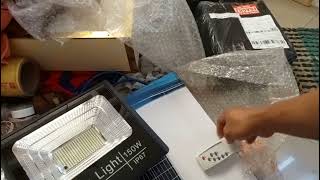 150 WATTS SOLAR LIGHT TEST amp UNBOXING VIDEO 1299 ONLY [upl. by Brinna]