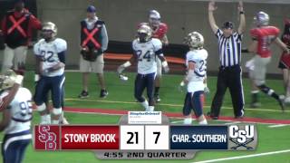 Stony Brook Football vs Charleston Southern  Oct 6 2012 [upl. by Grubb]