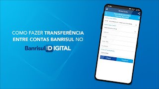 Tutorial Como fazer transferência entre contas Banrisul no app [upl. by Tnomyar]