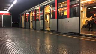 Metropolitana Milano — METRO LINEA ROSSA M1 FASCIA DI PUNTA – TRENO MENEGHINO [upl. by Ykcim]