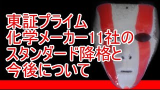 東証プライム上場化学メーカー11社のスタンダード移行と今後について【旧・東証一部上場企業】 [upl. by Attela52]