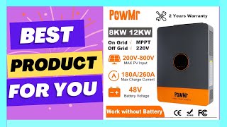 PowMr 8KW 12KW Hybrid Solar Inverter 48V 220V [upl. by Micaela]