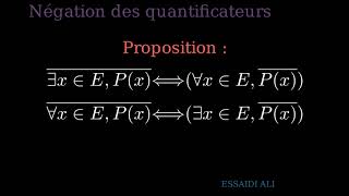 Négation des quantificateurs [upl. by Calbert]