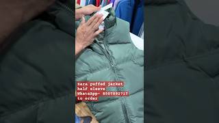 Zara half sleeve puffer jacket [upl. by Otreblanauj581]