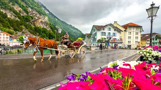 Interlaken the heart of the Swiss Alps 🇨🇭 Switzerland 4K [upl. by Sioled]