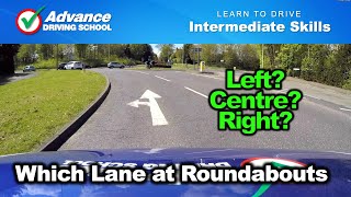 Which Lane At Roundabouts  Learn to drive Intermediate skills [upl. by Chadabe]