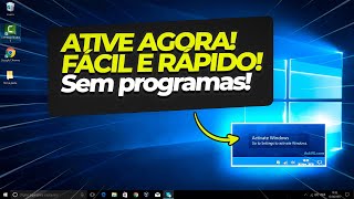 Como ATIVAR WINDOWS 10 e 11 PERMANENTE Fácil RÁPIDO e SEM PROGRAMAS em 2024 [upl. by Krebs]