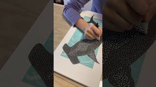 Hammerhead Shark Pointillism Painting🦈 shorts [upl. by Tiemroth380]