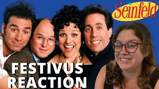 Seinfeld Festivus Non Fan Reaction  First Time Watching [upl. by Sasnak]