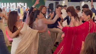 Hania Amir and Iqra Aziz in dance at Ushna Shah Wedding [upl. by Nnyre360]