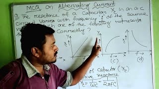 Capacitive ReactanceXcVariation with Frequency Of AC〽️ ImportantMCQForPHYSICS 2025 [upl. by Thissa]