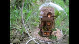 開箱3迷你島嶼森林夢袖珍屋娃娃屋開箱製作 Miniature Dollhouse DIY Product【狂想手創】5 [upl. by Enelie]