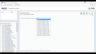 NEC SL1000 Configuration [upl. by Obeng]