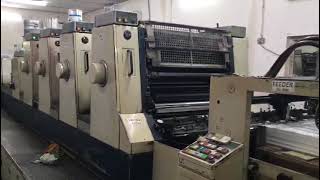 1989 KOMORI LITHRONE L 428  COATER  USED SHEETFED OFFSET PRINTING MACHINE SALE 918296480078 [upl. by Leontyne]