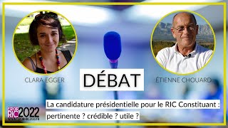 Débat sur la candidature Espoir RIC 2022 à la présidentielle avec Clara Egger et Étienne Chouard [upl. by Piane]