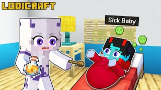 My SICK BABY Needs HELP In Minecraft🍼 [upl. by Mot983]