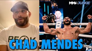 Chad Mendes Conflicted About Career Previews Eddie Alvarez Fight  BKFC 41 [upl. by Sidonnie]