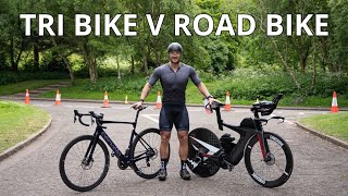 Triathlon Bike v Road Bike  Which is faster Whats the difference [upl. by Serafine]