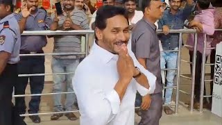 YS Jagan Mohan Reddy Visuals  Gannavaram Airport  MS Talkies [upl. by Aldin8]