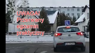 Błyskawicznie przerwany egzamin na prawo jazdy kat B  Chojnice [upl. by Anivla]