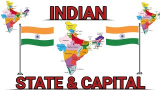 States and capital name  states and capital name in India  Learn states and capital name [upl. by Lomaj368]