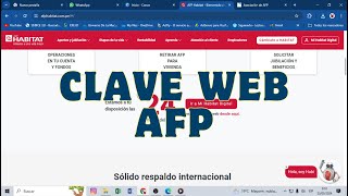 RETIRO DE AFP 2024 COMO GENERAR CLAVE WEB [upl. by Margaux116]