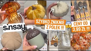 SINSAY tylko 399zł 😱 DYNIA ŚWIECA TO HIT 💙 TANIE POSZEWKI ‼️ CO NOWEGO W SINSAY [upl. by Keyes]