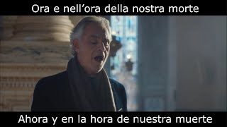 Andrea Bocelli  Ave Maria Subtitulada en Español [upl. by Aicul27]