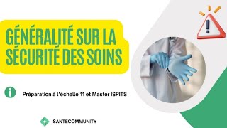 quotLa sécurité des soinsquot généralité et définitions à maîtriser [upl. by Llerrej]