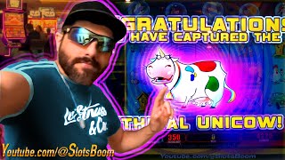 GOT THE MYTHICAL UNICOW MAX BET Invaders Return From the Planet Moolah  CASINO SLOTS BONUS [upl. by Llednar772]