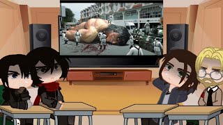 Yeagers amp Ackermans react to Titans in modern world  Goat monster Gacha club Aot  Snk [upl. by Laidlaw]