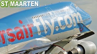 BOEING 747 COCKPIT to St Maarten [upl. by Almita]