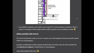 95 Isolamento interno di muri in pietra facile ma sbagliato [upl. by Adlemi]