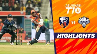 Delhi Bulls vs Chennai Braves  Abu Dhabi T10  Match 11  Highlights  JioCinema amp Sports18 [upl. by Yentihw430]