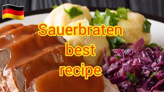 Perfect Sauerbraten recipe  Klassic sauerbraten  Easy sauerbraten  Hinas Lifestyle in Germany [upl. by Meriel996]