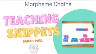 Morpheme Word Chain [upl. by Assetal322]