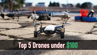 Top 5 Drones for less than 100  Best Beginner Drones in 2021 [upl. by Cohn]