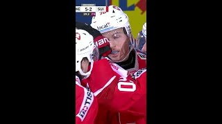 Swiss Ice Hockey Mens National Team Tino Kessler 1st Goal [upl. by Alyhc]