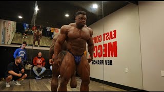 THE KING OF NEW YORK THEBOOGIEMAN TRAINS AT Bev Francis powerhouse Gym with Steve amp Coach Farah [upl. by Names187]