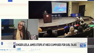 RampB singer Leela James hosts Girl Talks at HBCU campuses [upl. by Nue418]