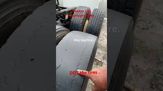 DOT tires Have one bad tire on the truck unsafe [upl. by Magbie]