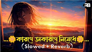 Karone Okarone । কারণে অকারণে । Slowed  Reverb I Bangla Sad Song I [upl. by Nylsirk]