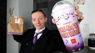 McDonalds NEW Grimace Birthday Meal Review [upl. by Mcneil]