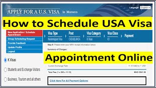 How to Schedule an Appointment for USA Visa Interview Online  Step by Step Guide [upl. by Kcirrad]