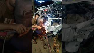 Car denting work prosess 🛠️ ☝️😱 kitna asan he 😅denting automobile mechanic welding YouTube [upl. by Tinaret817]